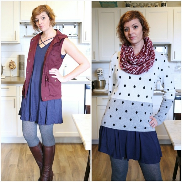 AJ's Threads Dresses & Skirts - Criss Cross Neck Jersey Knit Dress